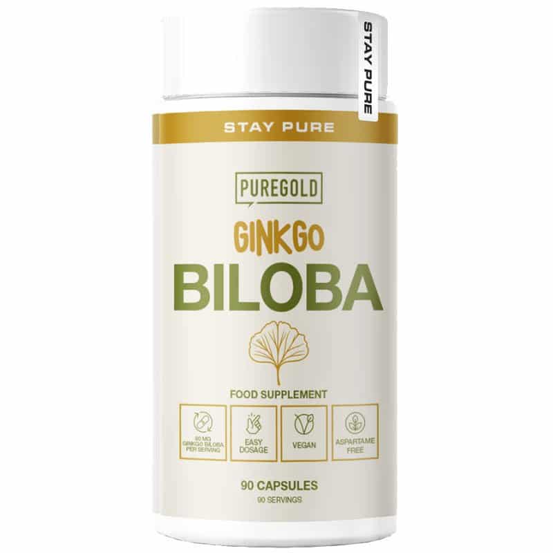 Pure Gold Ginkgo Biloba kivonat 120mg kapszula - 90db 1 Pure Gold Ginkgo Biloba kivonat 120mg kapszula - 90db
