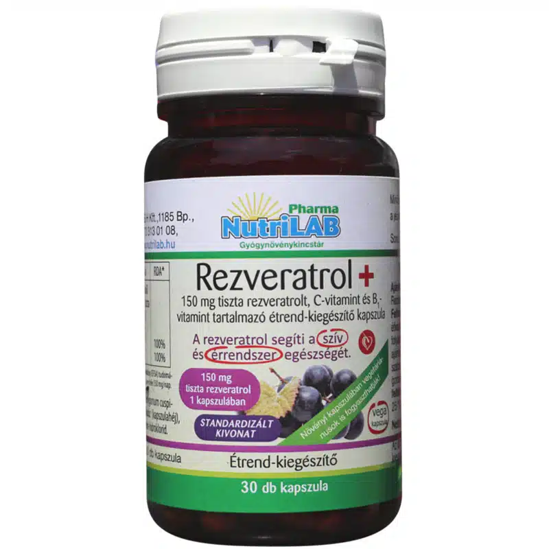 Nutrilab Rezveratrol+ kapszula - 30db 1 Nutrilab Rezveratrol kapszula - 30db