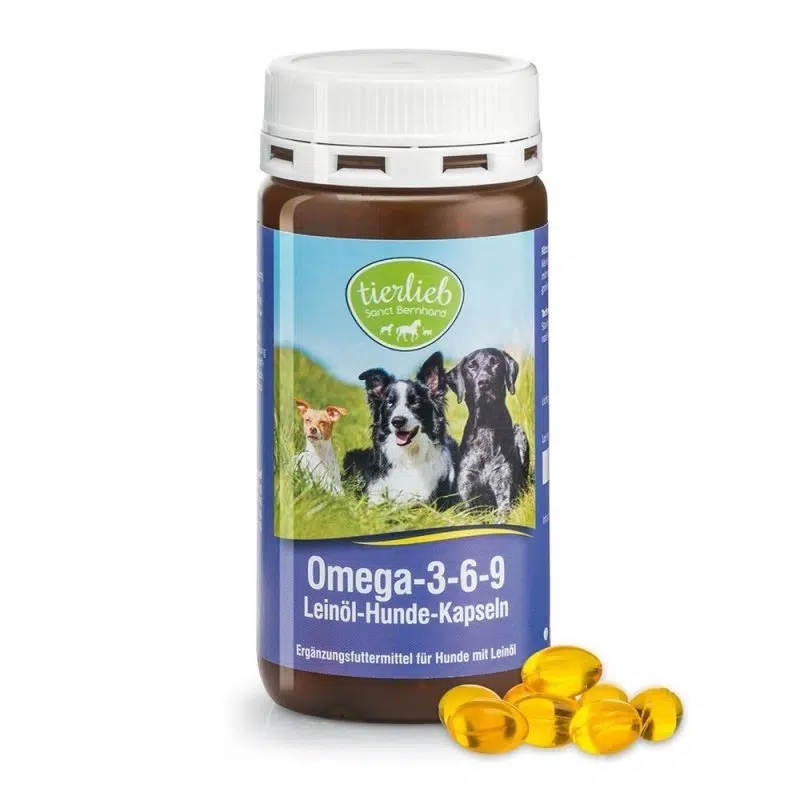 Sanct Bernhard Omega 3-6-9 lenmagolaj kapszula kutyáknak - 180db 1 Sanct Bernhard Omega 3-6-9 lenmagolaj kapszula kutyáknak - 180db