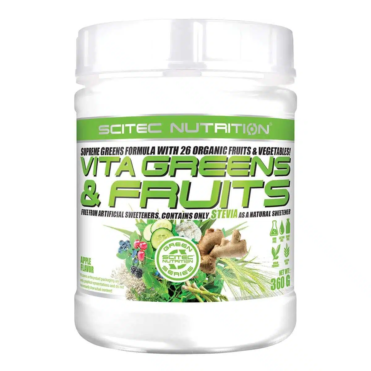Scitec Nutrition Vita Greens & Fruits körte-citromfű - 600g 1 scitec-nutrition-vita-greens-fruits-600g-korte-citromfu