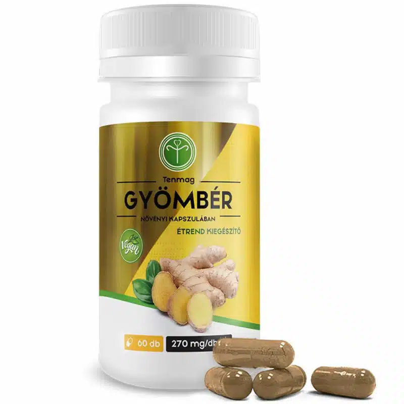 Tenmag Gyömbér növényi kapszulában - 60db 1 Tenmag Gyömbér növényi kapszulában - 60db