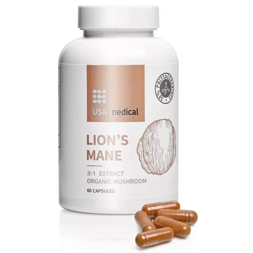 USA Medical Organic Lion's Mane gomba kivonat kapszula - 60db 1 USA Medical Organic Lion's Mane gomba kivonat kapszula - 60db