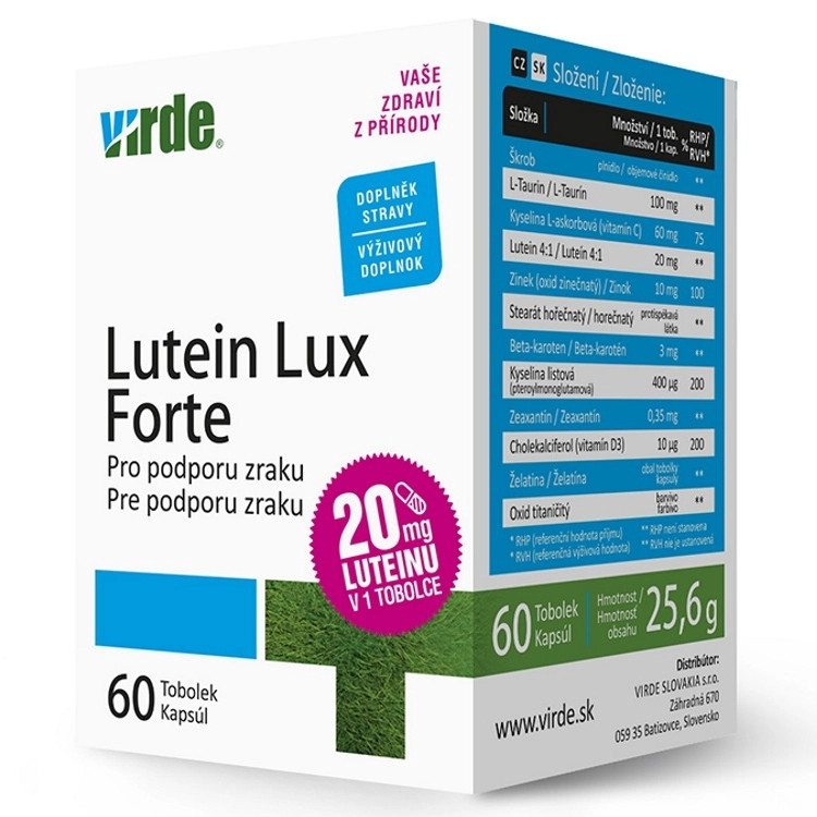 Virde Lutein Lux vitaminokkal kapszula - 60db 1 Virde Lutein Lux vitaminokkal kapszula - 60db