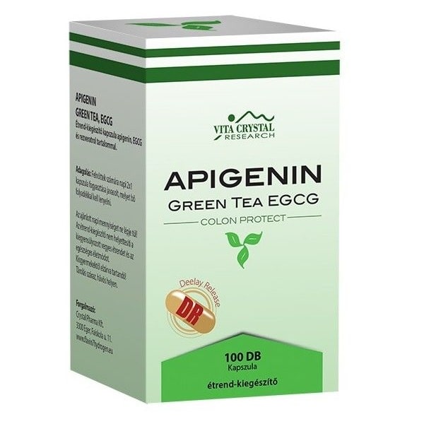 Vita Crystal Apigenin + Green tea EGCG DR kapszula - 100db 1 Vita Crystal Apigenin + Green tea EGCG DR kapszula - 100db