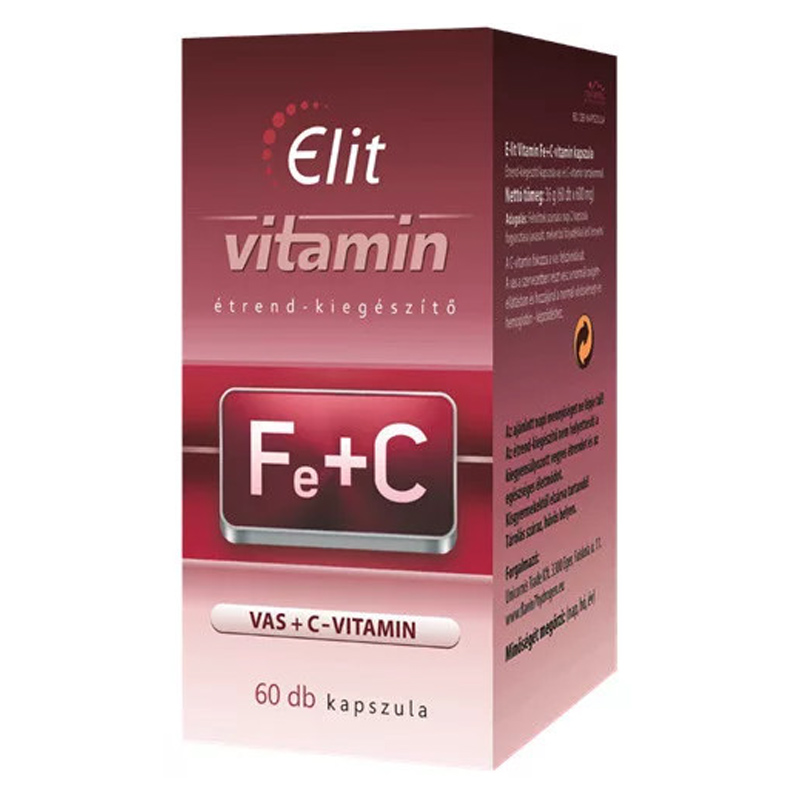 Vita Crystal E-lit Vitamin - Vas + C-vitamin kapszula - 60db 1 Vita Crystal E-lit Vitamin - Vas + C-vitamin kapszula - 60db