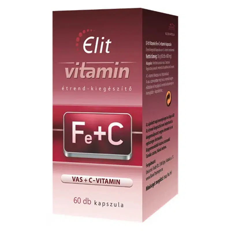 Vita Crystal E-lit Vitamin - Vas + C-vitamin kapszula - 60db 1 Vita Crystal E-lit Vitamin - Vas + C-vitamin kapszula - 60db