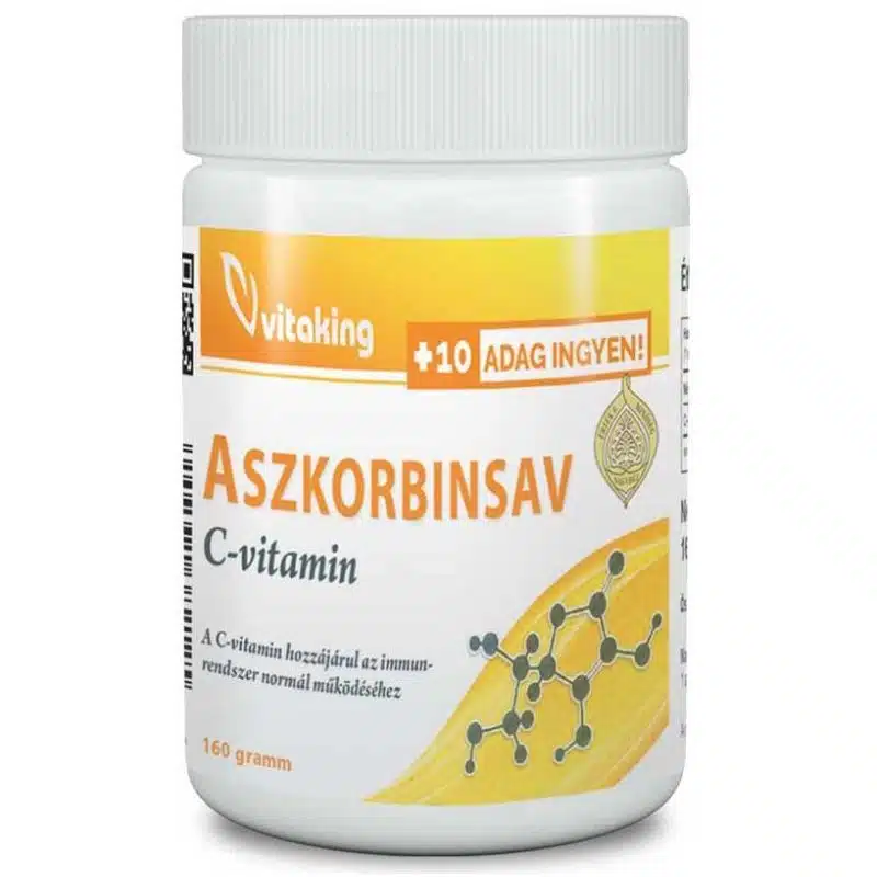 VitaKing Aszkorbinsav + C-vitamin por - 160g 1 VitaKing Aszkorbinsav + C-vitamin por - 160g