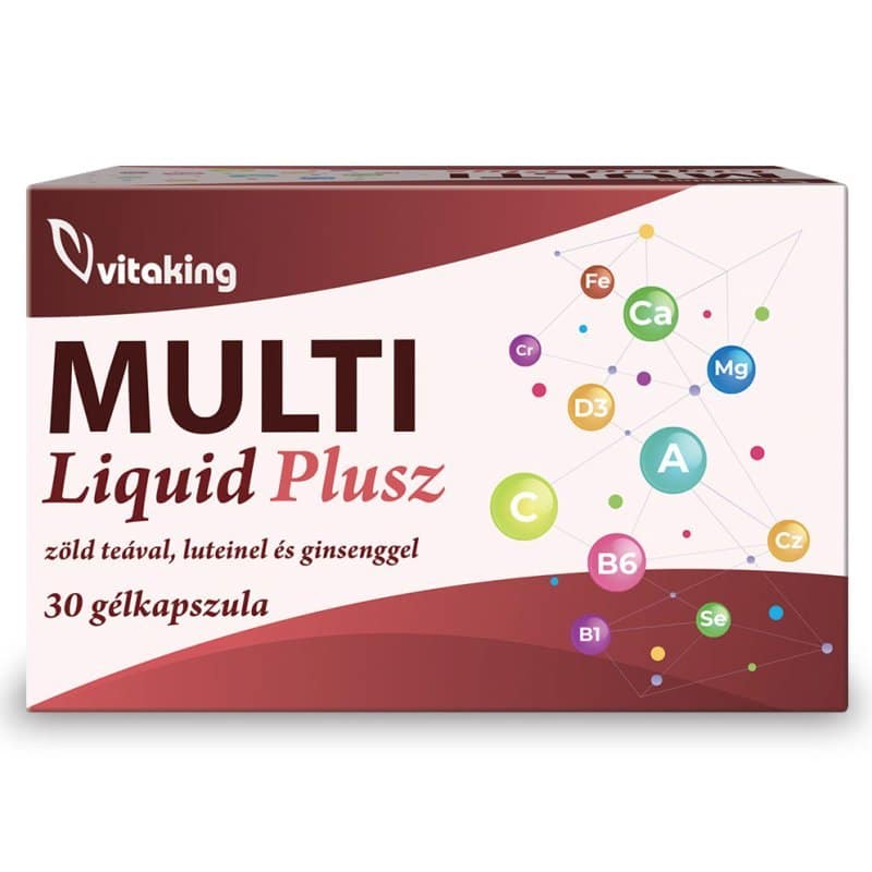 Vitaking Multi Liquid Plusz gélkapszula - 30db 1 Vitaking Multi Liquid Plusz vitamin gélkapszula - 30db