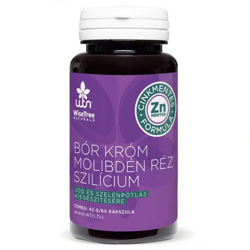 WTN Bór Króm Molibdén Réz Szilicium kapszula - 60db 1 WTN Bór Króm Molibdén Réz Szilicium kapszula - 60db