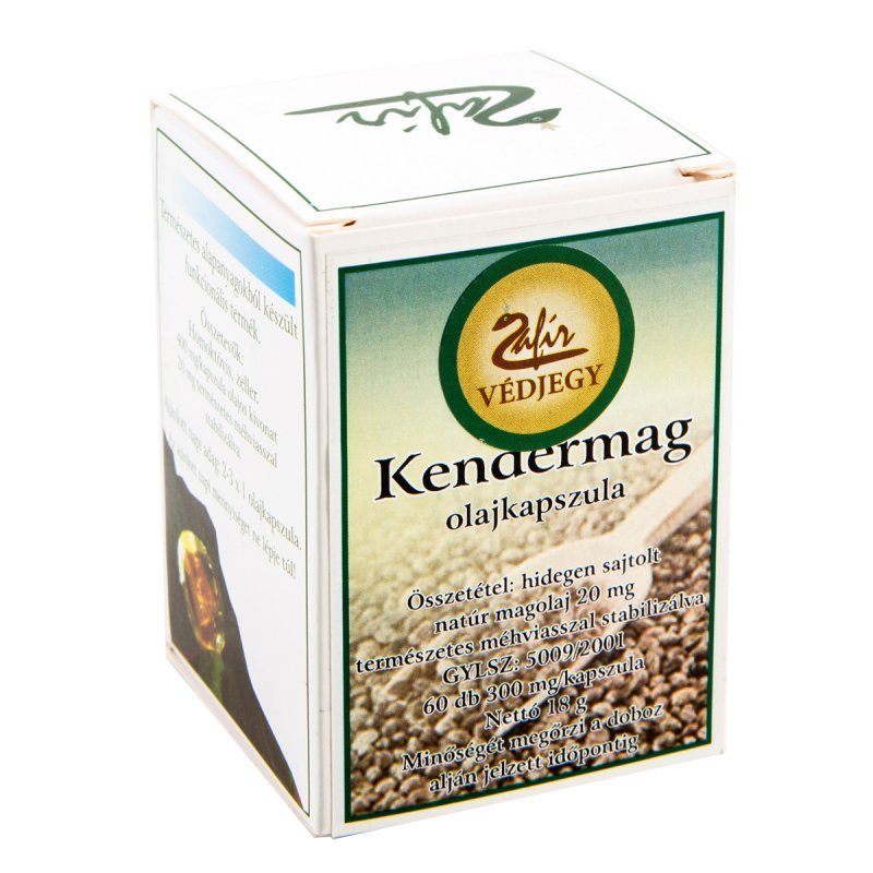 Zafir Kendermag olajkapszula - 60db 1 Zafir Kendermag olajkapszula - 60db