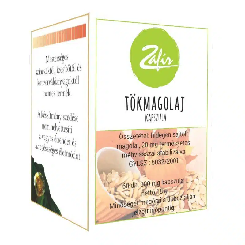 Zafir Tökmag olajkapszula - 60db 1 Zafir Tökmag olajkapszula - 60db