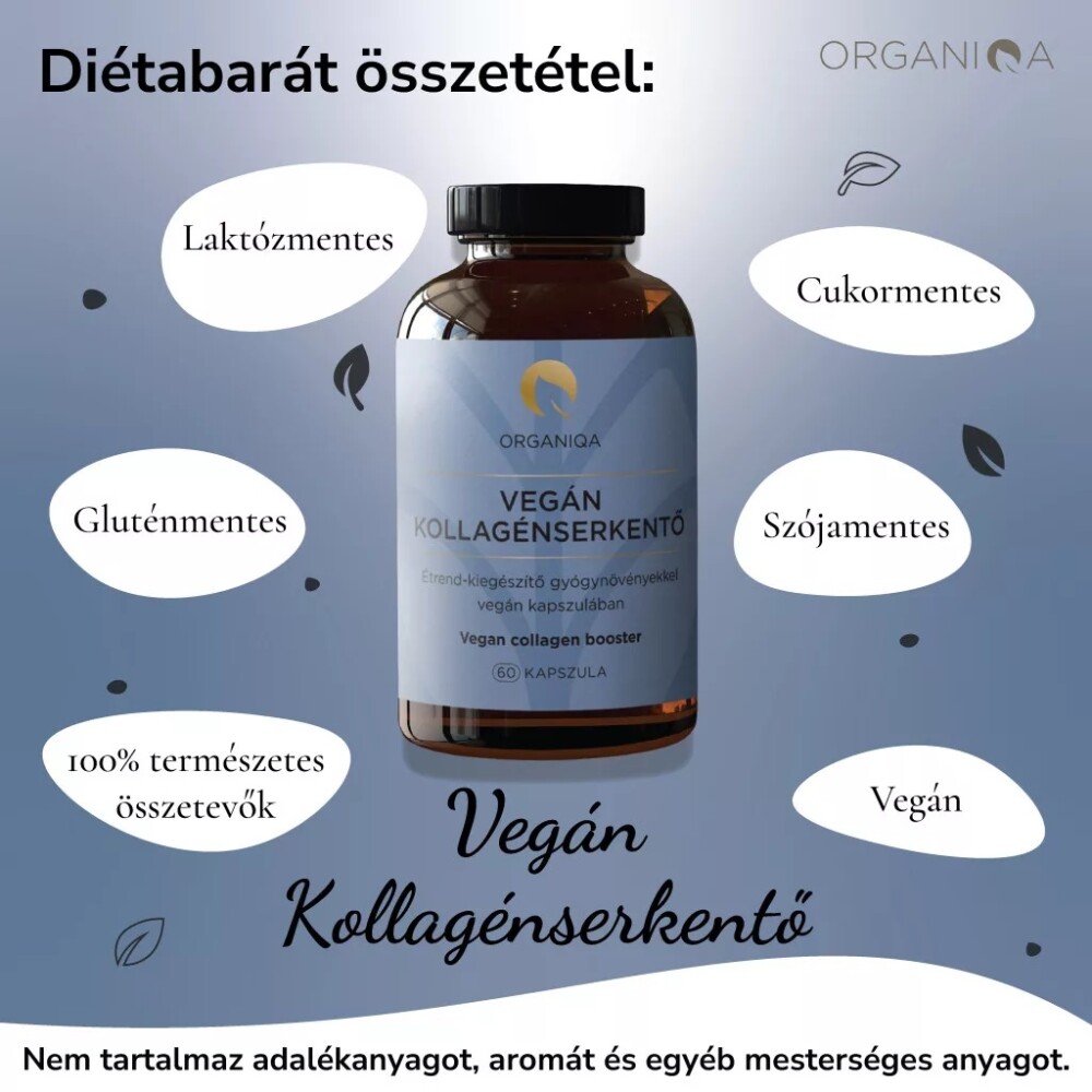 Organiqa Vegán Kollagénserkentő kapszula - 60db 3 Organiqa Vegán Kollagénserkentő kapszula - 60db - Image 3