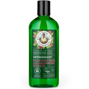 Babushka Agafia Antioxidáns tusfürdő gél sarki fehérnyír- és vörösáfonya-kivonattal - 260ml