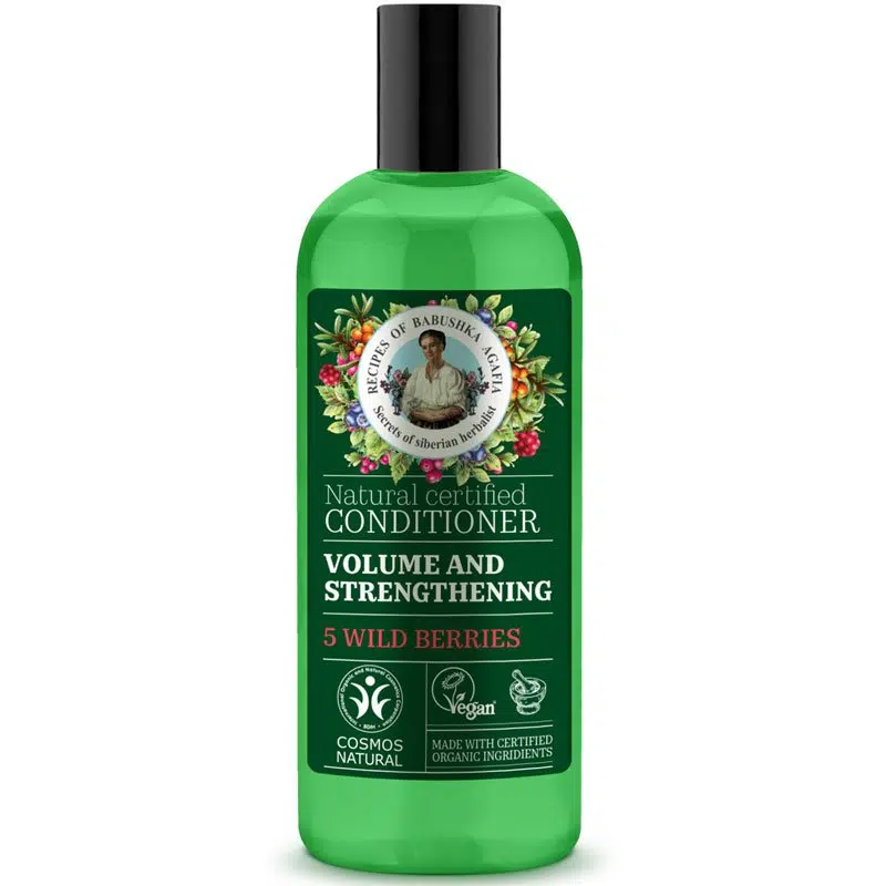 Babushka Agafia Erősítő és volumennövelő hajkondicionáló 5-féle vadon termő bogyóval - 260ml 1 Babushka Agafia Erősítő és volumennövelő hajkondicionáló 5-féle vadon termő bogyóval - 260ml