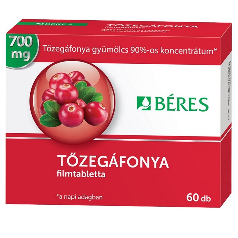 Béres Tőzegáfonya filmtabletta - 60db 1 Béres Tőzegáfonya filmtabletta - 60db