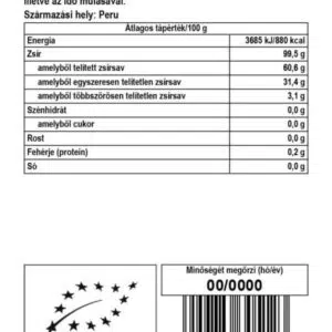 BioMenü Bio perui Kakaóvaj tallér - 250g - Image 2