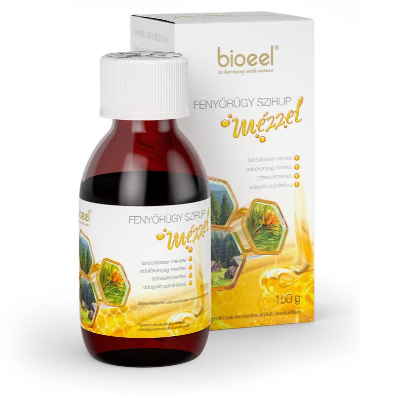 Bioeel Fenyőrügy szirup mézzel - 150g 1 Bioeel Fenyőrügy szirup mézzel - 150g