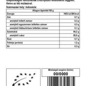 Biomenü Bio Kókuszcukor - 250g 3 Biomenü Bio Kókuszcukor - 250g - Image 2