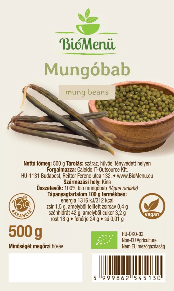 Biomenü Bio MUNGÓBAB - 500g 2 Biomenü Bio MUNGÓBAB - 500g - Image 2