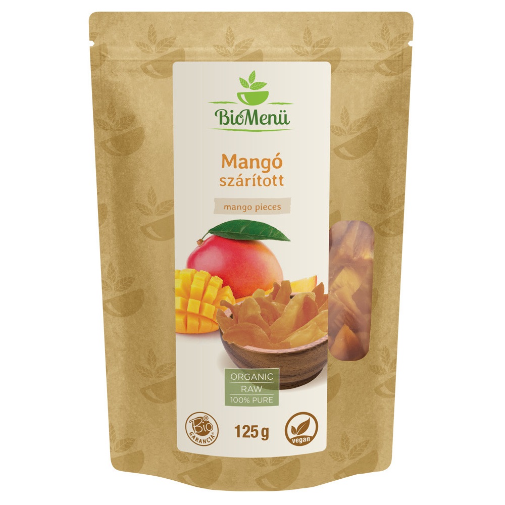 Biomenü Bio Mangó szárított - 125g 1 Biomenü Bio Mangó szárított - 125g