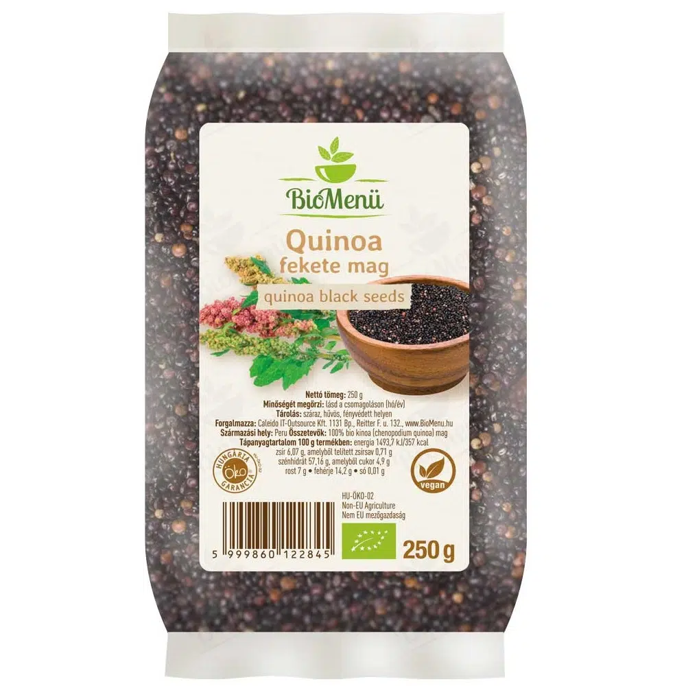 Biomenü Bio Quinoa fekete mag - 250g 1 Biomenü Bio Quinoa fekete mag - 250g