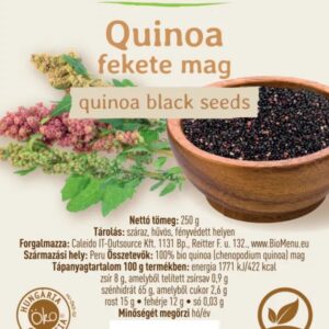 Biomenü Bio Quinoa fekete mag - 250g 3 Biomenü Bio Quinoa fekete mag - 250g - Image 2