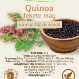 Biomenü Bio Quinoa fekete mag - 250g 3 Biomenü Bio Quinoa fekete mag - 250g - Image 2