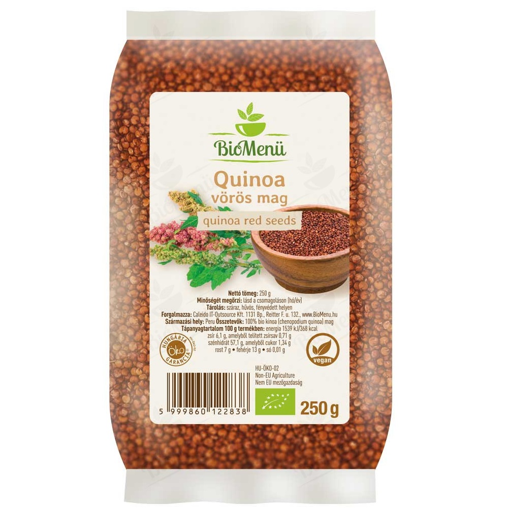 Biomenü Bio Quinoa vörös mag - 250g 1 Biomenü Bio Quinoa vörös mag - 250g