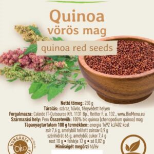 Biomenü Bio Quinoa vörös mag - 250g 3 Biomenü Bio Quinoa vörös mag - 250g - Image 2