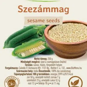 Biomenü bio Szezámmag - 250g 3 Biomenü bio Szezámmag - 250g - Image 2