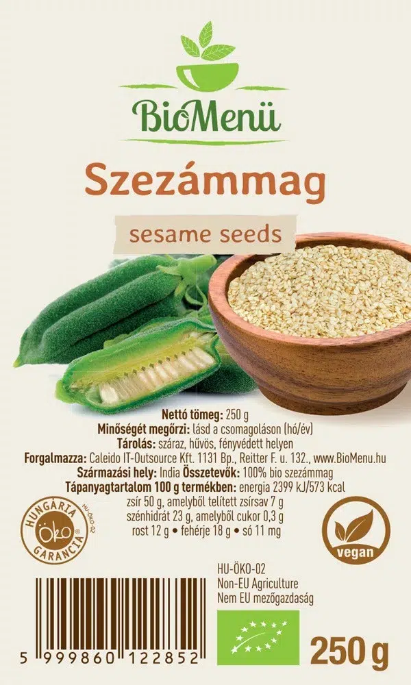 Biomenü bio Szezámmag - 250g 2 Biomenü bio Szezámmag - 250g - Image 2