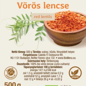 Biomenü Bio Vörös lencse - 500g 3 Biomenü Bio Vörös lencse - 500g - Image 2