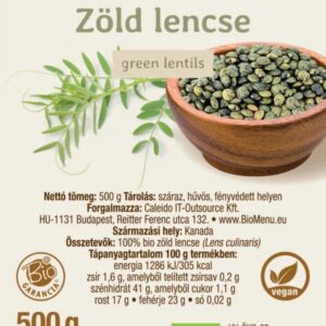 Biomenü Bio Zöld lencse - 500g 3 Biomenü Bio Zöld lencse - 500g - Image 2