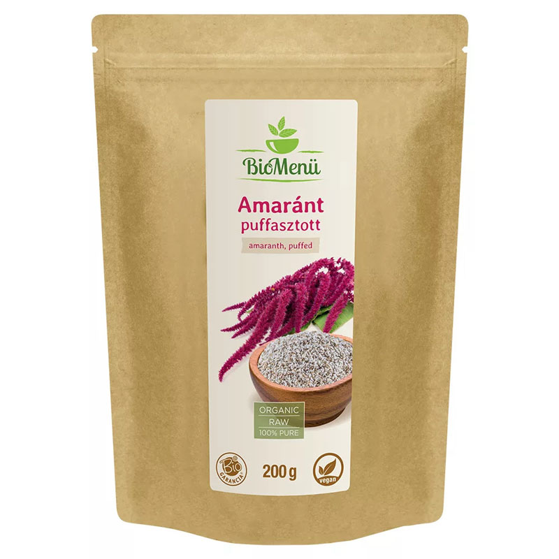 Biomenü Bio Amaránt puffasztott - 200g 1 Biomenü bio Amaránt puffasztott - 200g