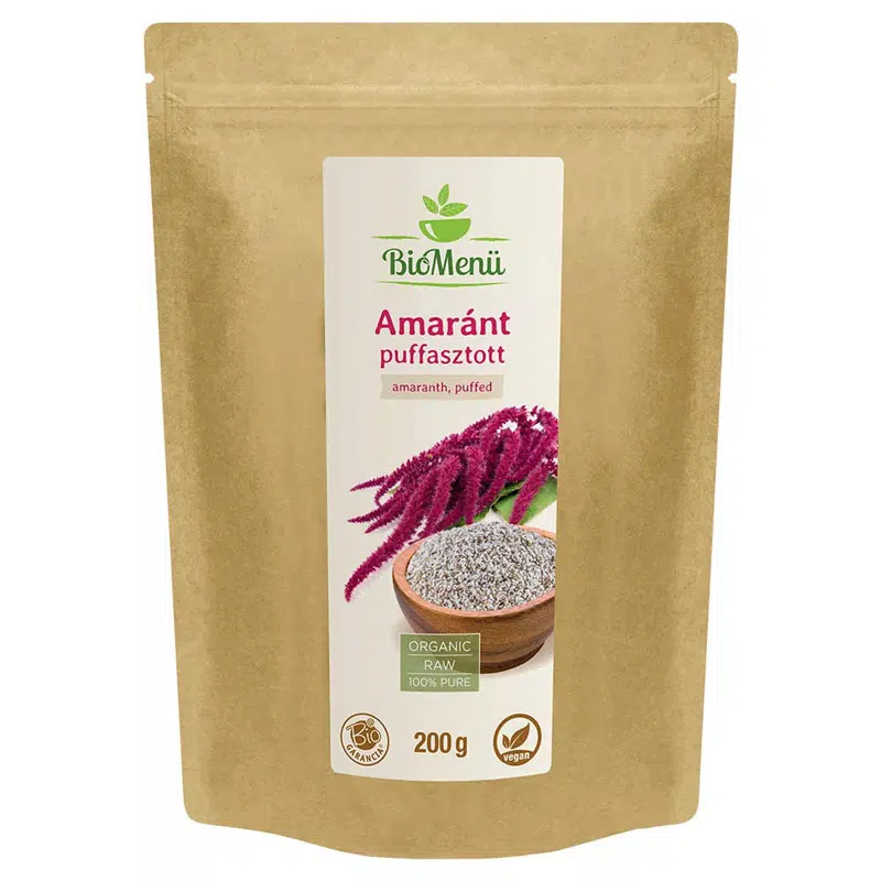 Biomenü Bio Amaránt puffasztott - 200g 1 Biomenü bio Amaránt puffasztott - 200g