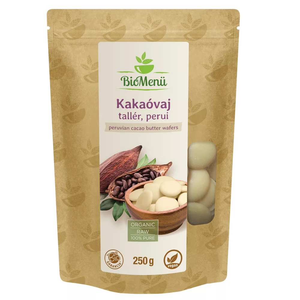 BioMenü Bio perui Kakaóvaj tallér - 250g 1 Biomenü bio perui kakaóvaj tallér - 250g