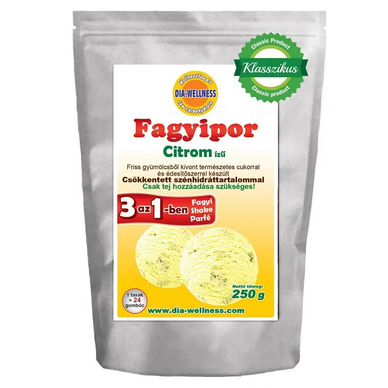 Dia-wellness fagylaltpor citrom - 250g 1 Dia-wellness fagylaltpor citrom - 250g