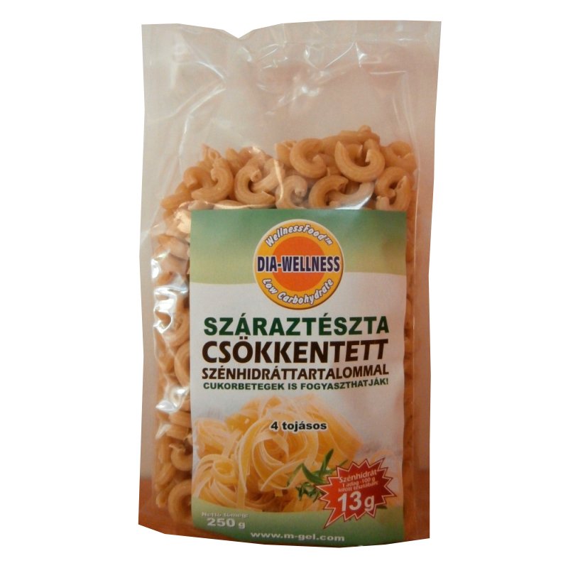 Dia-wellness száraztészta szarvacska - 250g 1 Dia-wellness száraztészta szarvacska - 250g
