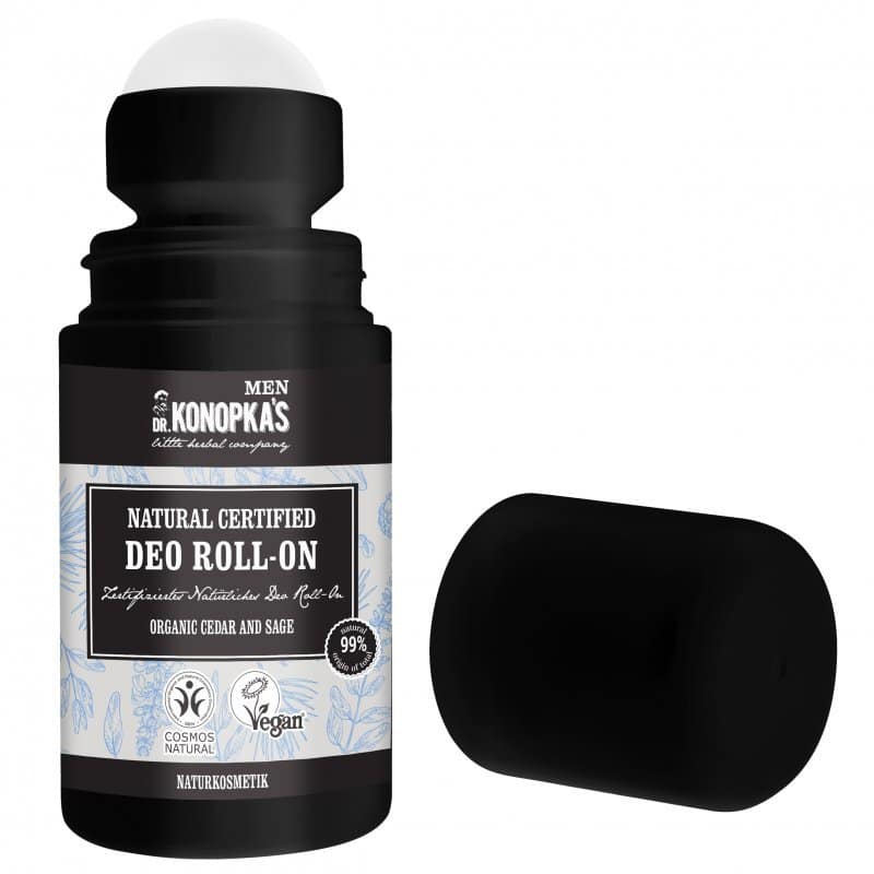 Dr. Konopka's MEN Minősített golyós dezodor bio cédrussal és zsályával - 50ml 1 Dr. Konopka's MEN Minősített golyós dezodor bio cédrussal és zsályával - 50ml