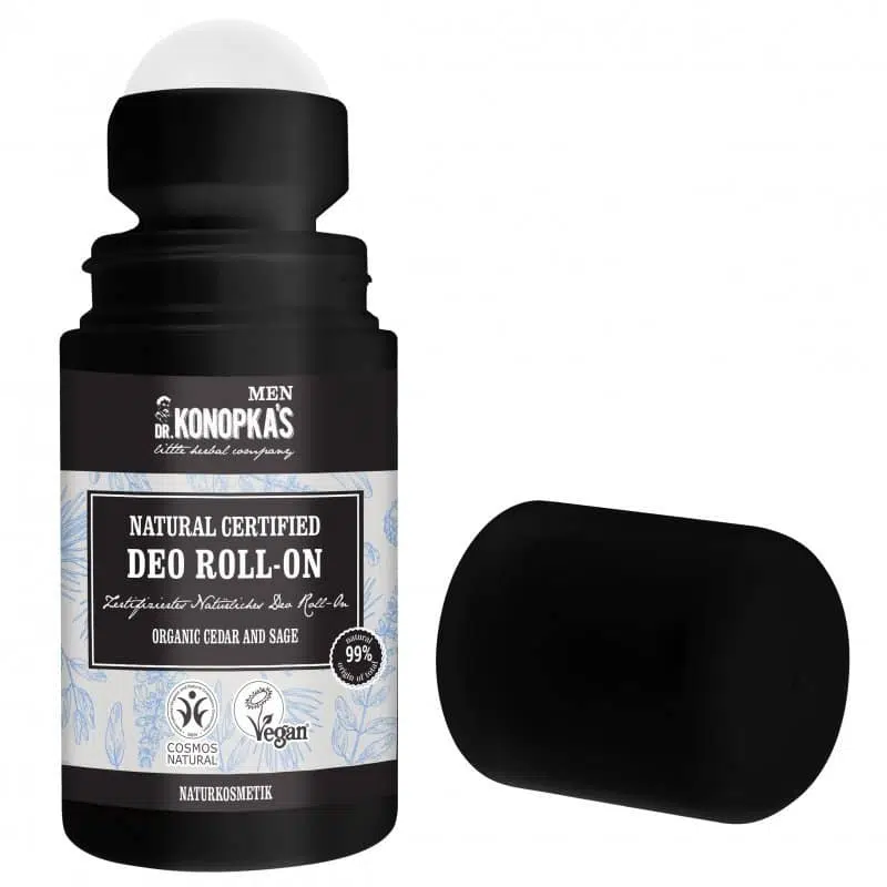 Dr. Konopka's MEN Minősített golyós dezodor bio cédrussal és zsályával - 50ml 1 Dr. Konopka's MEN Minősített golyós dezodor bio cédrussal és zsályával - 50ml