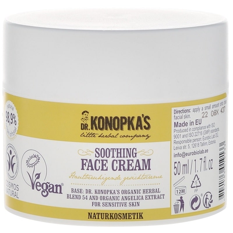 Dr. Konopka's Nyugtató-hidratáló arckrém - 50ml 1 Dr. Konopka's Nyugtató-hidratáló arckrém - 50ml