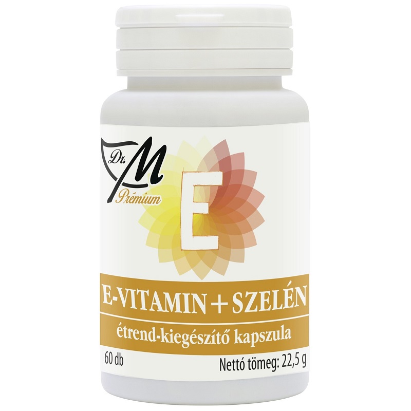 Dr. M Prémium E-vitamin+szelén kapszula - 60db 1 Dr. M Prémium E-vitamin+szelén kapszula - 60db
