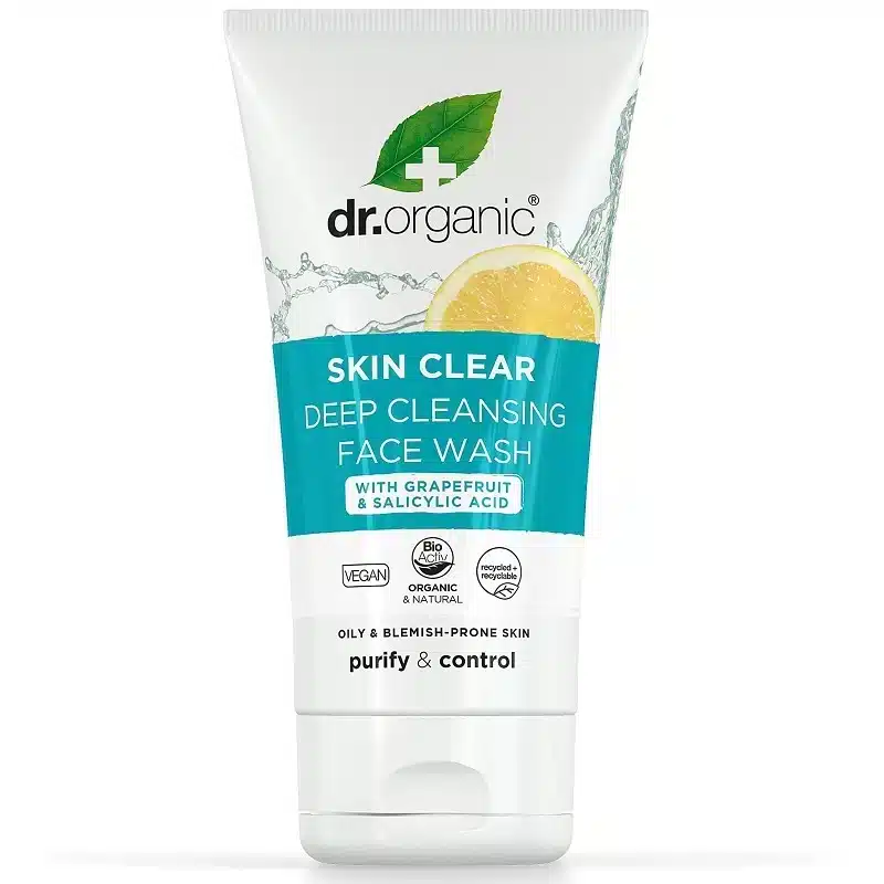 Dr. Organic Skin Clear Mélytisztító arclemosó - 125ml 1 Dr. Organic Skin Clear Mélytisztító arclemosó - 125ml
