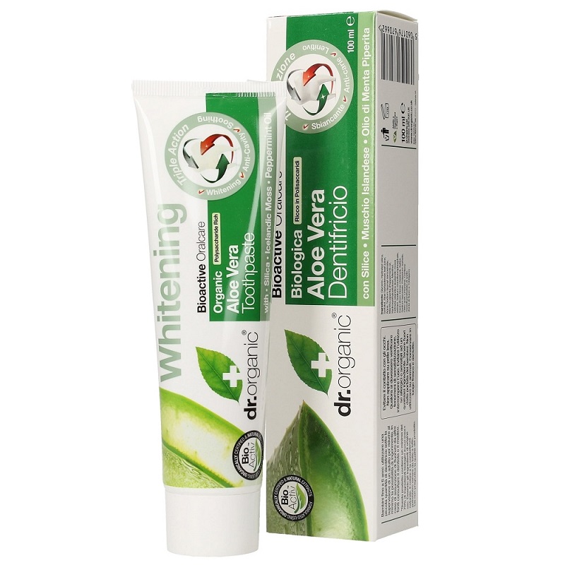 Dr. Organic bio aloe vera fogkrém - 100ml 1 Dr. Organic bio aloe vera fogkrém - 100ml
