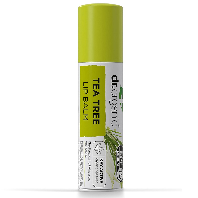 Dr. Organic bio teafa ajakbalzsam - 5.7 ml 1 Dr. Organic bio teafa ajakbalzsam - 5.7 ml