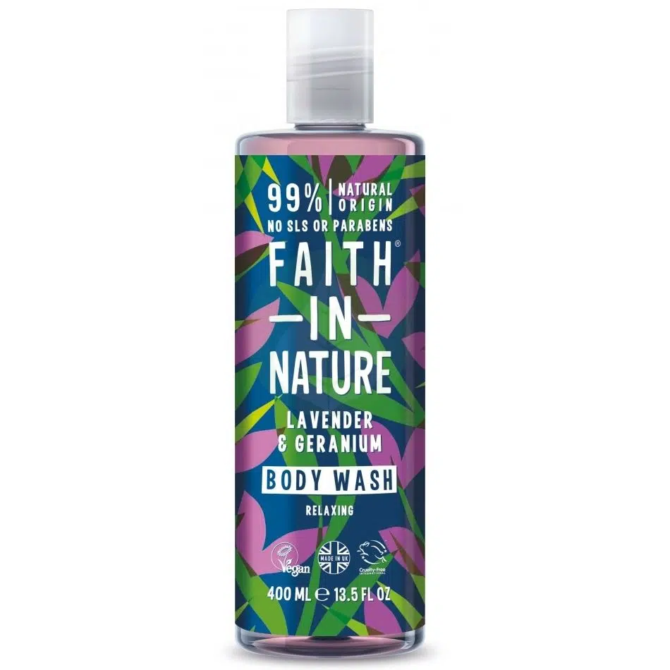 Faith in Nature Levendula és geránium tusfürdő - 400ml 1 Faith in Nature Levendula és geránium tusfürdő - 400ml