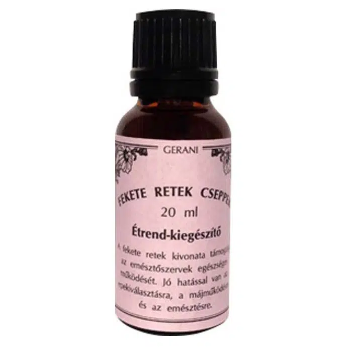 Gerani fekete retek cseppek - 20ml 1 Gerani fekete retek cseppek - 20ml
