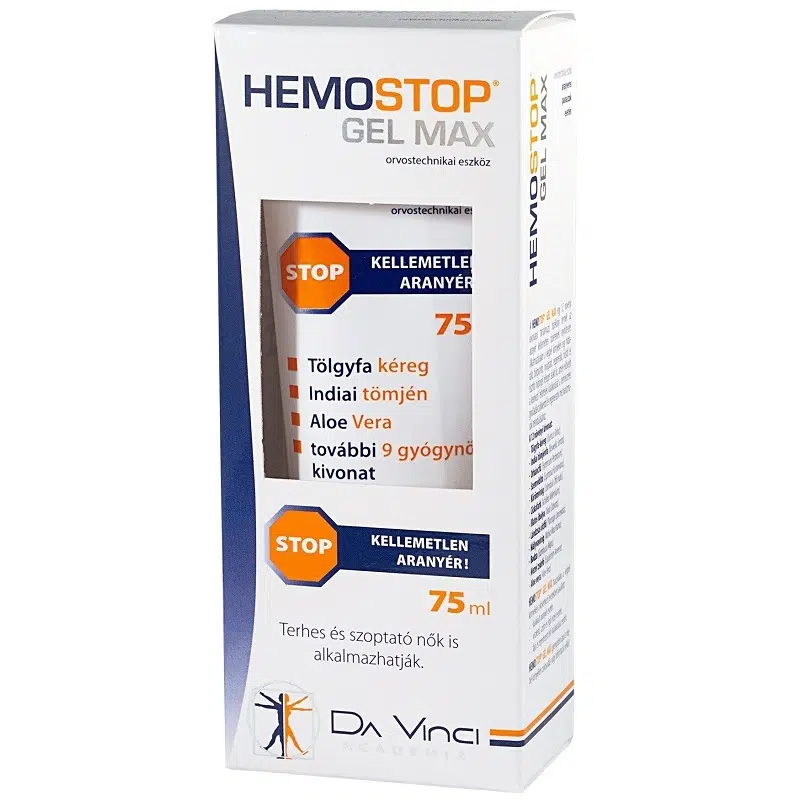 Hemostop Gél Max aranyérre krém - 75ml 1 Hemostop Gél Max aranyérre krém - 75ml