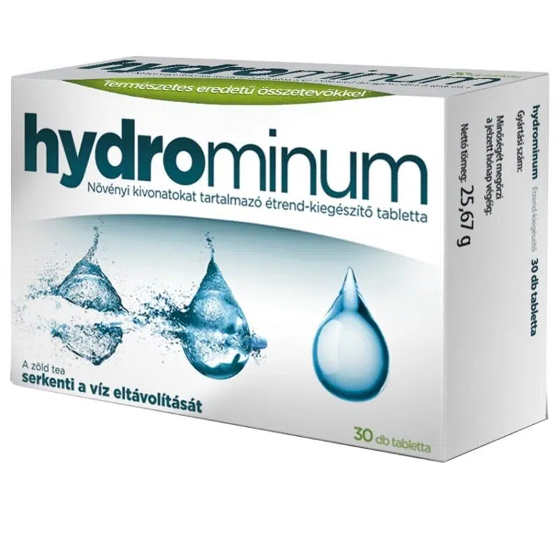 Hydrominum - növényi vízhajtó tabletta - 30db 1 Hydrominum - növényi vízhajtó tabletta - 30db