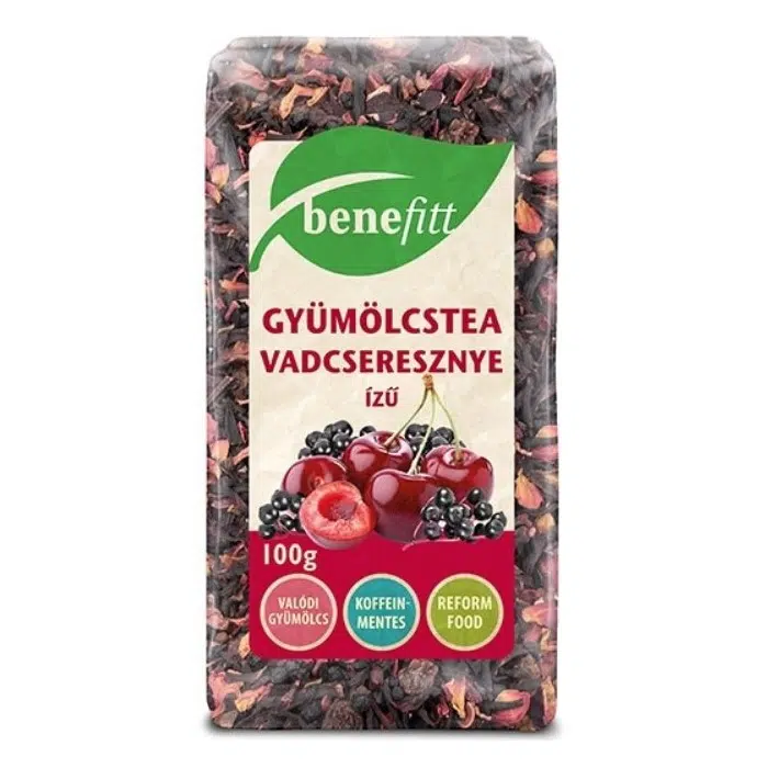 Interherb Benefitt vadcseresznye ízű gyümölcstea - 100g 1 Interherb Benefitt vadcseresznye ízű gyümölcstea - 100g